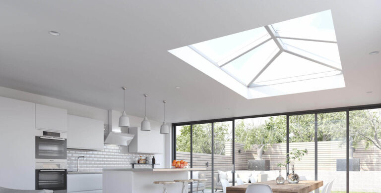 Aluminium Traditional Roof Lantern in Kitchen Ceiling