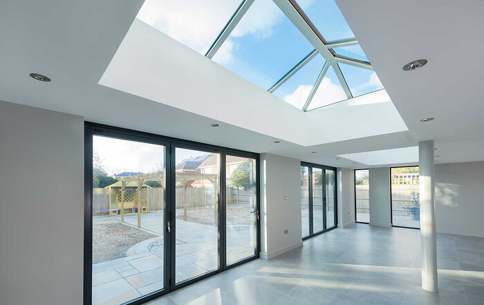Traditional Roof Lantern in Modern New Build