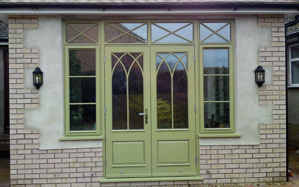 Decorative French Timber Patio Doors