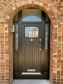 Black Traditional Front Door