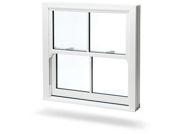 White PVCu Sliding Sash Windows